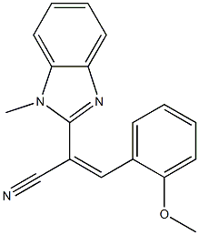 (E)-3-(2-methoxyphenyl)-2-(1-methyl-1H-benzo[d]imidazol-2-yl)acrylonitrile