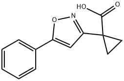 1-(5-苯基异噁唑-3-基)环丙烷-1-羧酸