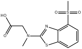 N-METHYL-N-[4-(METHYLSULFONYL)-1,3-BENZOTHIAZOL-2-YL]GLYCINE