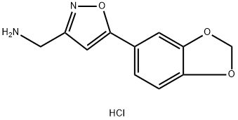 {[5-(1,3-BENZODIOXOL-5-YL)ISOXAZOL-3-YL]METHYL}AMINE HYDROCHLORIDE