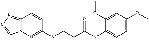 N-(2,4-dimethoxyphenyl)-3-([1,2,4]triazolo[4,3-b]pyridazin-6-ylsulfanyl)propanamide