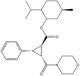 2-(4-morpholinocarbonyl)-3-phenylcyclopropane-2-(1-methylethyl)-5-methylcyclohexyl ester