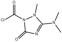 1H-1,2,4-Triazole-1-carbonyl chloride, 3-(dimethylamino)-2,5-dihydro-2-methyl-5-oxo- (9CI)