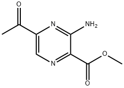 Pyrazinecarboxylic acid, 5-acetyl-3-amino-, methyl ester (9CI)