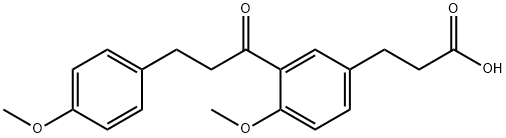 3-[4-methoxy-3-[3-(4-methoxyphenyl)propanoyl]phenyl]propanoic acid