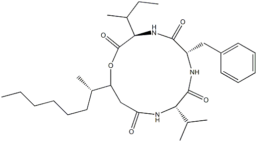 N-[N-[N-(3-Hydroxy-4-methyl-1-oxodecyl)-L-valyl]-L-phenylalanyl]-D-alloisoleucine λ-lactone