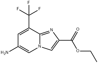 6-Amino-8-trifluoromethyl-imidazo[1,2-a]pyridine-2-carboxylic acid ethyl ester