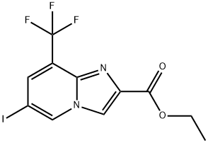 6-Iodo-8-trifluoromethyl-imidazo[1,2-a]pyridine-2-carboxylic acid ethyl ester