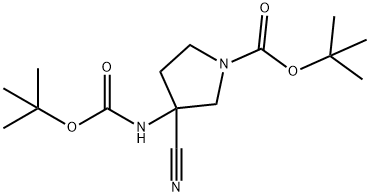 tert-butyl 3-(tert-butoxycarbonylaMino)-3-cyanopyrrolidine-1-carboxylate