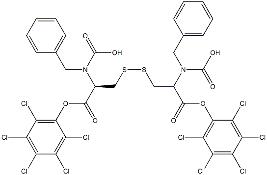 N,N'-Bis[(benzyloxy)carbonyl]-L-cystine bis(2,3,4,5,6-pentachlorophenyl) ester