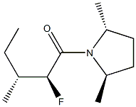 Pyrrolidine, 1-(2-fluoro-3-methyl-1-oxopentyl)-2,5-dimethyl-, [2R-[1(2S*,3R*),2alpha,5beta]]- (9CI)
