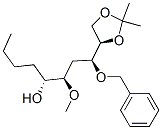 1,3-Dioxolane-4-butanol, .alpha.-butyl-.beta.-methoxy-2,2-dimethyl-.delta.-(phenylmethoxy)-, 4R-4R*(.alpha.R*,.beta.R*,.delta.S*)-