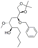 1,3-Dioxolane-4-butanol, .beta.-methoxy-2,2-dimethyl-.alpha.-pentyl-.delta.-(phenylmethoxy)-, 4R-4R*(.alpha.R*,.beta.R*,.delta.S*)-