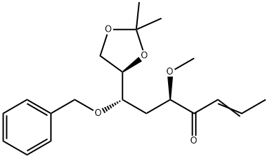 2-Hepten-4-one, 7-(2,2-dimethyl-1,3-dioxolan-4-yl)-5-methoxy-7-(phenylmethoxy)-, 4R-4R*(5R*,7S*)-