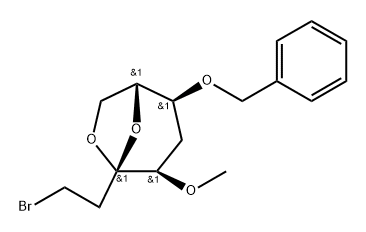 .beta.-D-ribo-3-Octulopyranose, 3,8-anhydro-1-bromo-1,2,5-trideoxy-4-O-methyl-6-O-(phenylmethyl)-