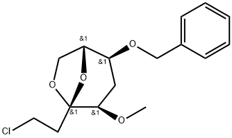 .beta.-D-ribo-3-Octulopyranose, 3,8-anhydro-1-chloro-1,2,5-trideoxy-4-O-methyl-6-O-(phenylmethyl)-