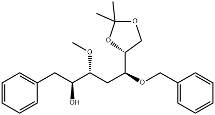 D-allo-Heptitol, 1,4-dideoxy-3-O-methyl-6,7-O-(1-methylethylidene)-1-phenyl-5-O-(phenylmethyl)-
