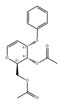 D-ribo-Hex-1-enitol, 1,5-anhydro-2-deoxy-3-S-phenyl-3-thio-, diacetate