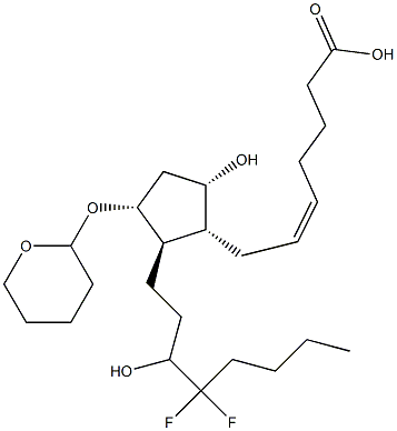 (Z)-7-[(1R,2R,3R,5S)-2-(4,4-二氟-3-羟辛基)-5-羟基-3-[(四氢-2H-吡喃-2-基)氧基]环戊基]-5-庚酸