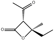 2-Oxetanone, 3-acetyl-4-ethyl-4-methyl-, trans- (9CI)