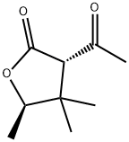 2(3H)-Furanone, 3-acetyldihydro-4,4,5-trimethyl-, trans- (9CI)
