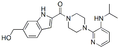 Piperazine, 1-[[6-(hydroxymethyl)-1H-indol-2-yl]carbonyl]-4-[3-[(1-met hylethyl)amino]-2-pyridinyl]-