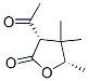 2(3H)-Furanone, 3-acetyldihydro-4,4,5-trimethyl-, cis- (9CI)