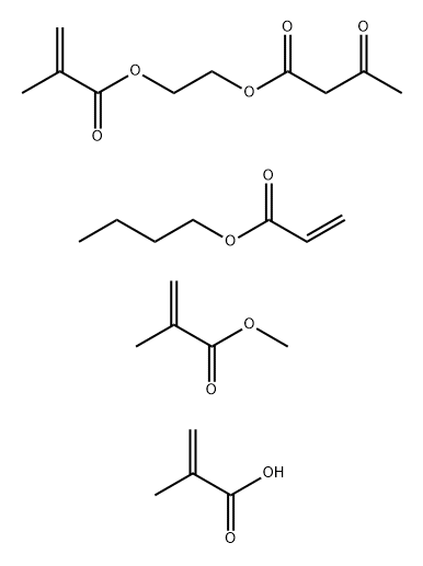 2-[(2-Methyl-1-oxo-2-propenyl)oxy]ethyl 3-oxobutanoate polymer with butyl 2-propenoate, methyl 2-methyl-2-propenoate and 2-methyl-2-propenoic acid