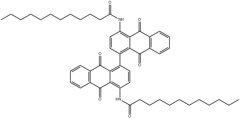 Dodecanamide, N,N-(9,9,10,10-tetrahydro-9,9,10,10-tetraoxo1,1-bianthracene-4,4-diyl)bis-