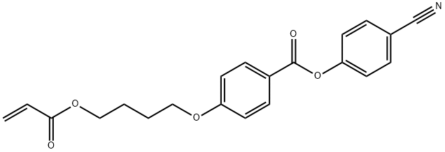 BENZOIC ACID, 4-[4-[(1-OXO-2-PROPEN-1-YL)OXY]BUTOXY]-, 4-CYANOPHENYL ESTER
