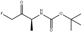 Carbamic acid, (3-fluoro-1-methyl-2-oxopropyl)-, 1,1-dimethylethyl ester, (S)-