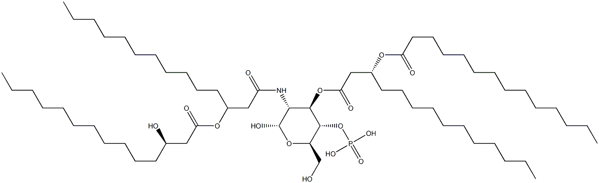 2-Deoxy-2-[(R)-3-[(R)-3-hydroxytetradecanoyloxy]tetradecanoylamino]-3-O-[(R)-3-(tetradecanoyloxy)tetradecanoyl]-α-D-glucopyranose 4-phosphoric acid