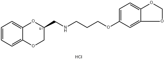 5-(3-((2S)-(1,4-Benzodioxan-2-ylmethyl)amino)propoxy)-1,3-benzodioxol hydrochloride