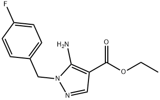 5-氨基-1-(4-氟苯基)甲基-1H-吡唑-3-羧酸乙酯 1G
