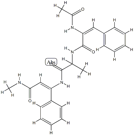 acetyl dehydrophenylalanyl-alanyl-N-methyldehydrophenylalaninamide