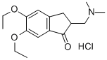 5,6-Diethoxy-2-((dimethylamino)methyl)-2,3-dihydro-1H-inden-1-one hydr ochloride