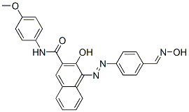 3-hydroxy-4-[[4-[(hydroxyimino)methyl]phenyl]azo]-N-(4-methoxyphenyl)naphthalene-2-carboxamide