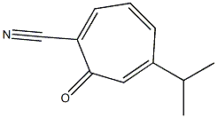 1,3,5-Cycloheptatriene-1-carbonitrile,5-isopropyl-7-oxo-(8CI)