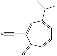 1,3,5-Cycloheptatriene-1-carbonitrile,3-isopropyl-7-oxo-(8CI)