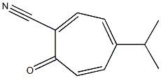 1,3,5-Cycloheptatriene-1-carbonitrile,4-isopropyl-7-oxo-(8CI)