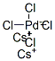 dicesium tetrachloropalladate(2-)