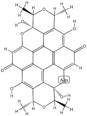(1R)-1,3,3a,8,10,10a-Hexahydro-3aβ,7,10aβ,13-tetrahydroxy-1β,3α,8β,10α-tetramethyl-6H,14H-2,4,9,11-tetraoxadibenzo[bc,kl]coronene-6,14-dione
