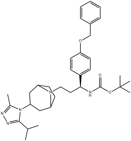 N-Des1-(4,4-difluorocyclohexanecarbonyl) N-tert-Butyloxycarbonyl 4-Benzyloxyphenyl Maraviroc