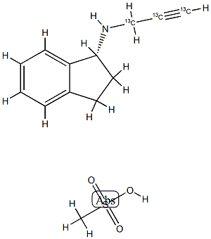 甲磺酸雷沙吉兰-13C3