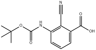 3-(甲酰胺叔丁酯)-2-氰基-苯甲酸