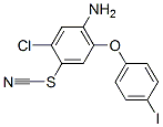 4-Amino-2-chloro-5-(4-iodophenoxy)phenyl thiocyanate
