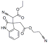 ethyl 2-cyano-2-[3-(cyano-ethoxycarbonyl-methyl)-2-oxo-1H-indol-3-yl]a cetate