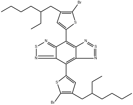 4,8-二(5-溴-4-(2-乙基己基)噻吩-2-基)苯并[1,2-C:4,5-C']双([1,2,5]噻二唑)