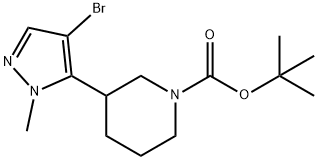 tert-Butyl 3-(4-bromo-1-methyl-1H-pyrazol-5-yl)piperidine-1-carboxylate