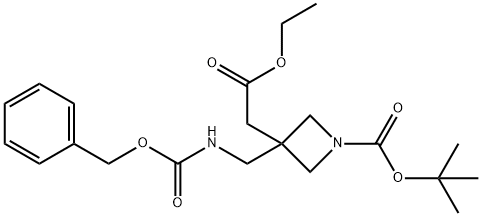 tert-butyl 3-((((benzyloxy)carbonyl)aMino)Methyl)-3-(2-ethoxy-2-oxoethyl)azetidine-1-carboxylate